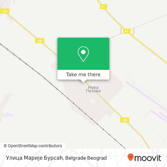 Улица Марије Бурсаћ map