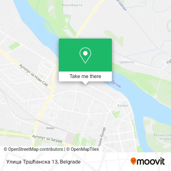 Улица Тршћанска 13 map