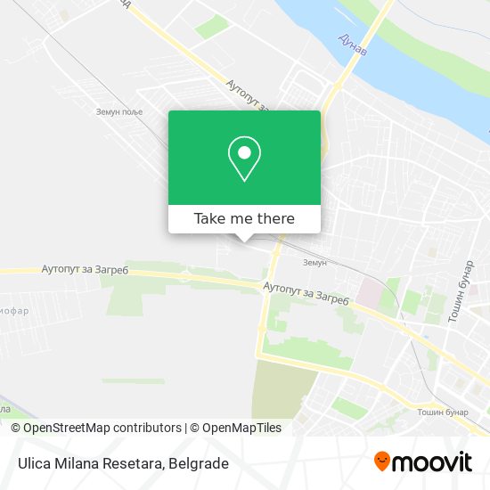 Ulica Milana Resetara map