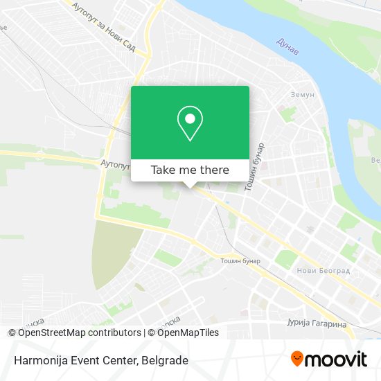 Harmonija Event Center map