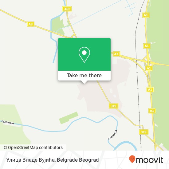 Улица Владе Вујића map