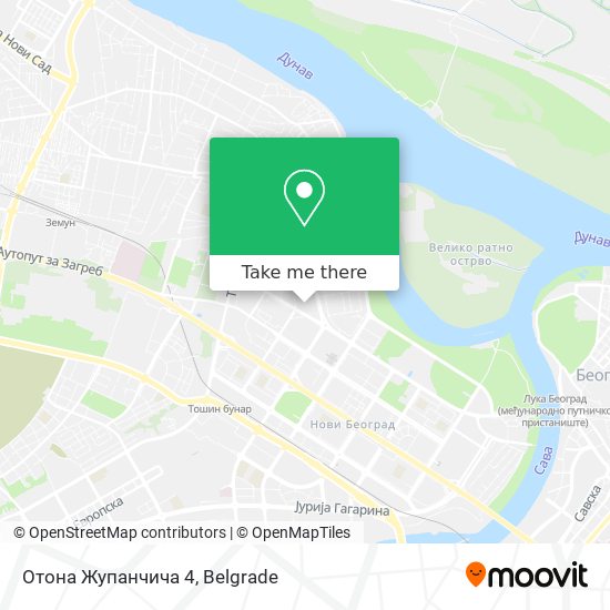 Отона Жупанчича 4 map