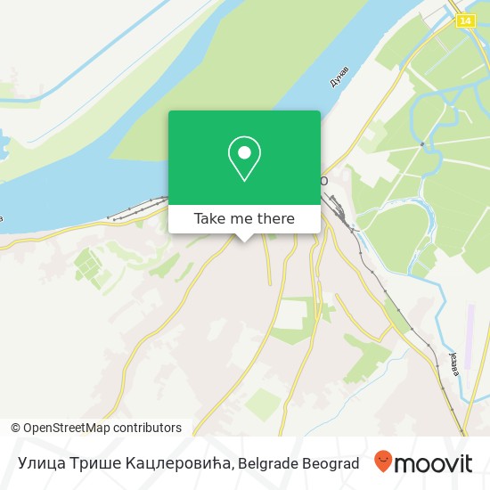 Улица Трише Кацлеровића map