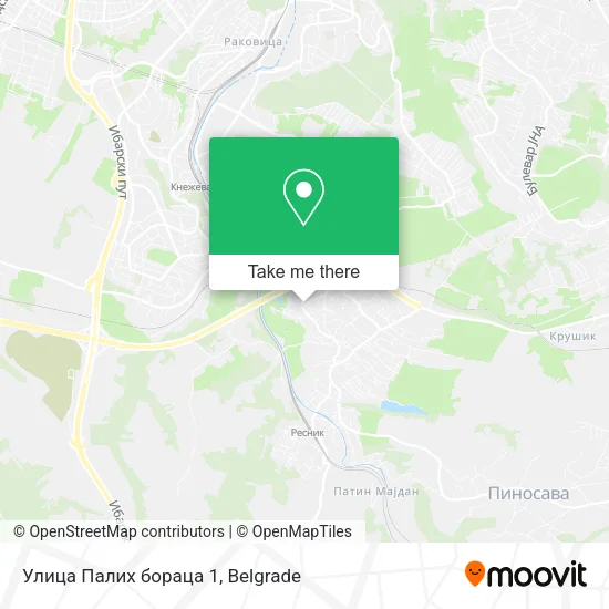Улица Палих бораца 1 map