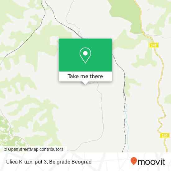 Ulica Kruzni put 3 map