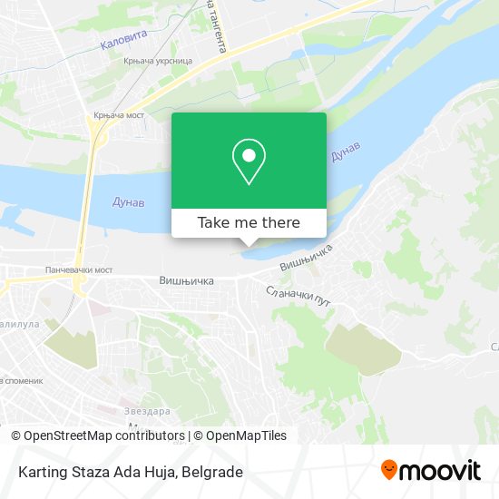 Karting Staza Ada Huja map