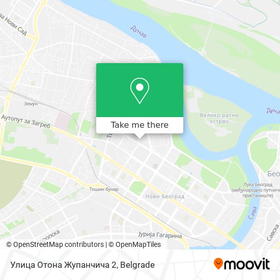 Улица Отона Жупанчича 2 map