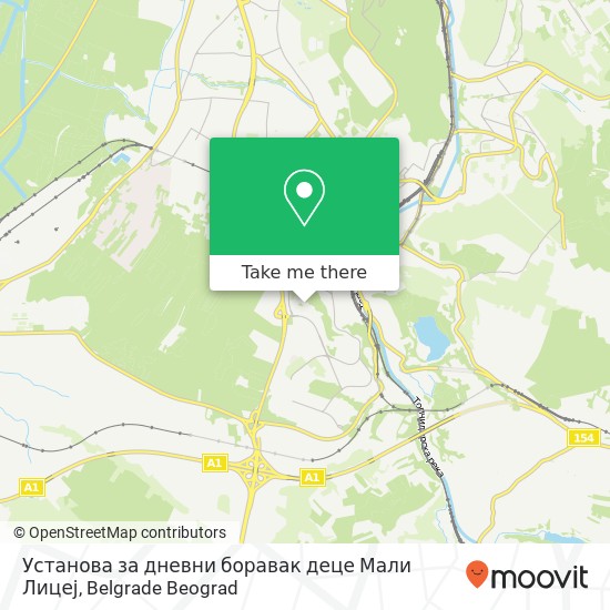 Установа за дневни боравак деце Мали Лицеј map