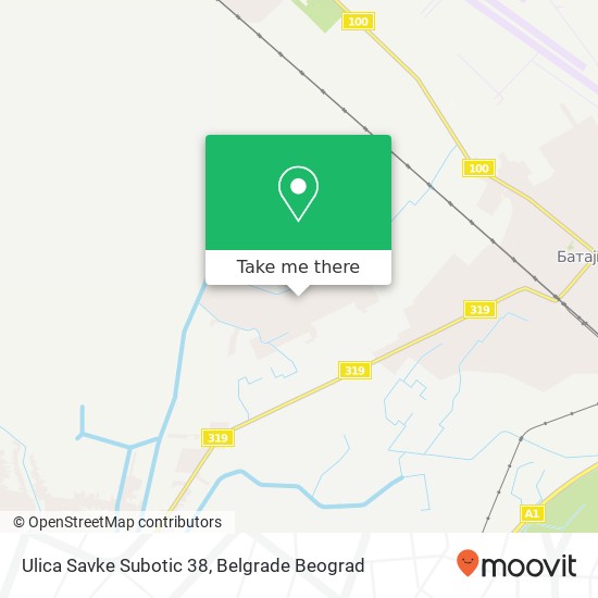 Ulica Savke Subotic 38 map