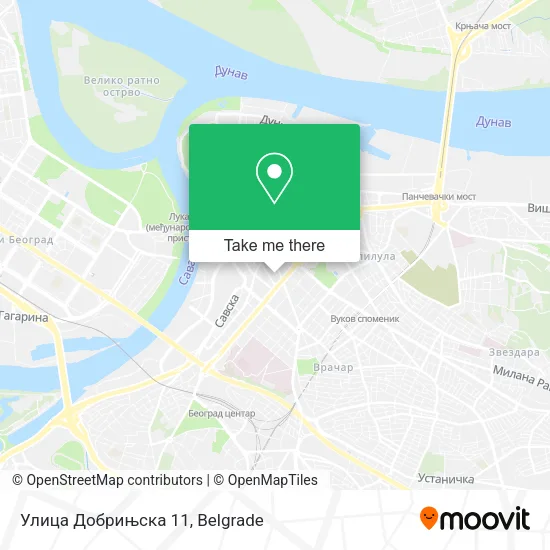 Улица Добрињска 11 map