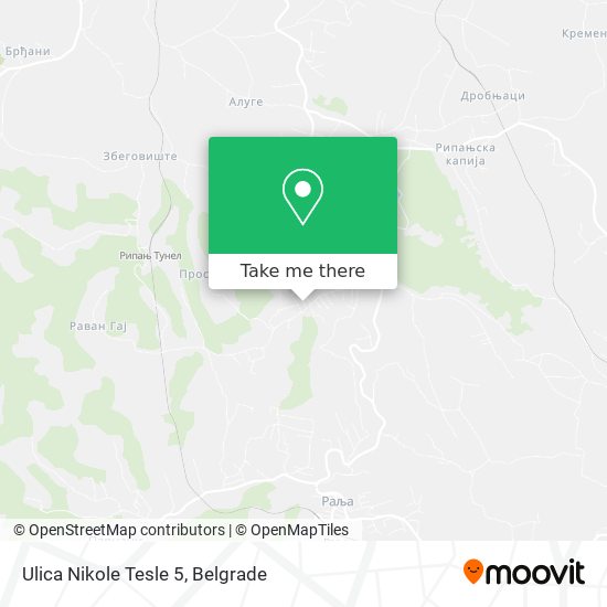 Ulica Nikole Tesle 5 map