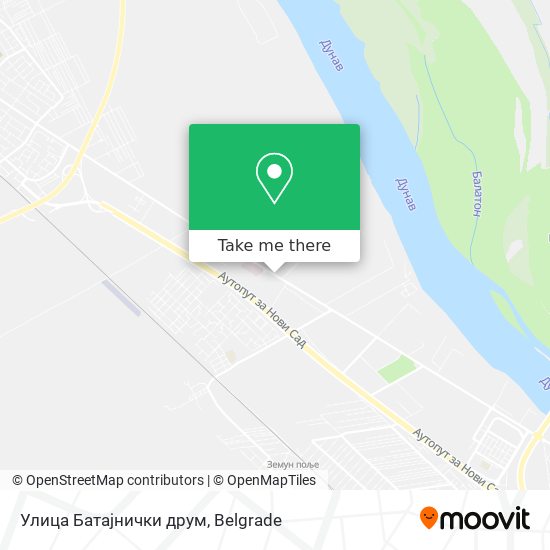 Улица Батајнички друм map