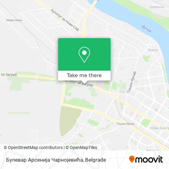 Булевар Арсенија Чарнојевића map