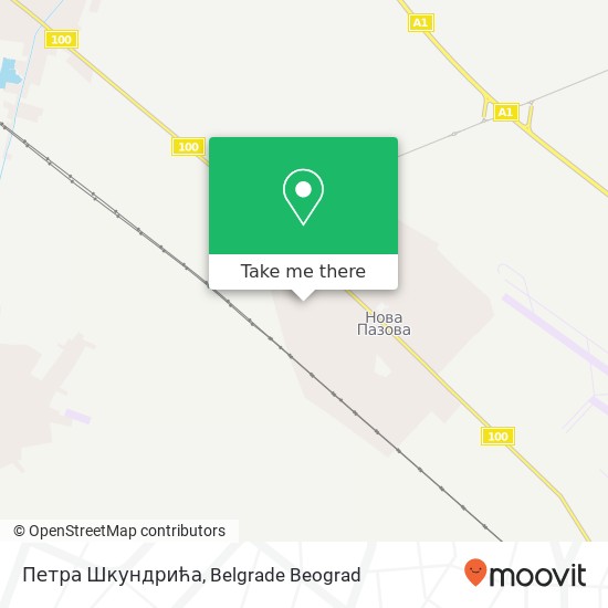 Петра Шкундрића map