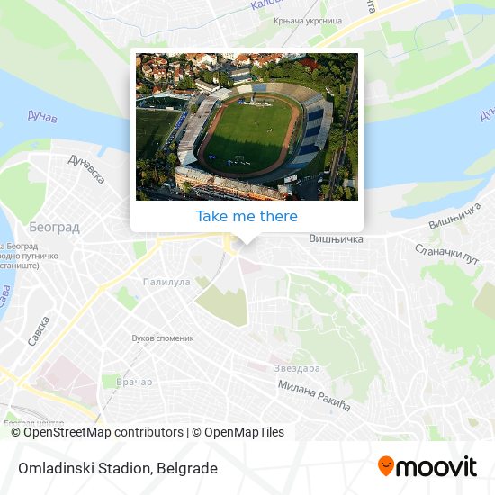 Omladinski Stadion map