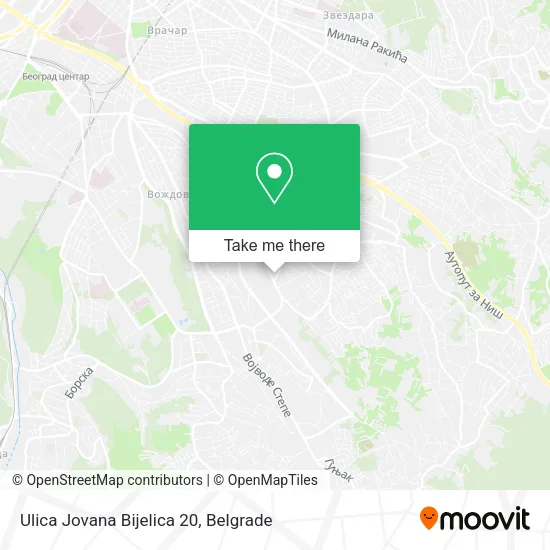 Ulica Jovana Bijelica 20 map
