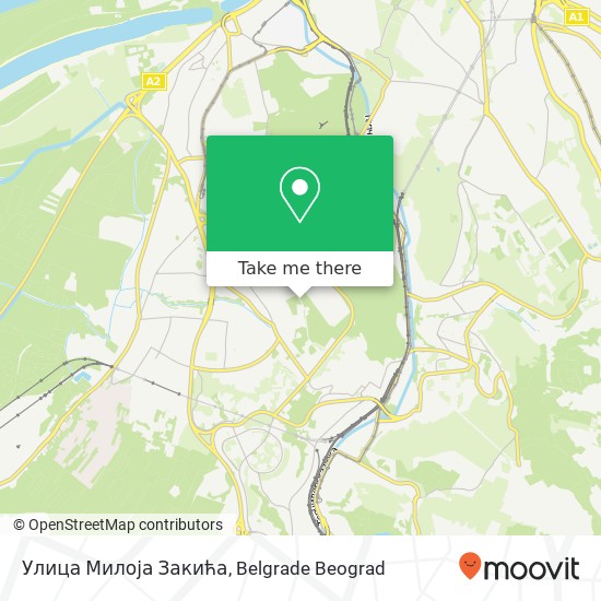 Улица Милоја Закића map