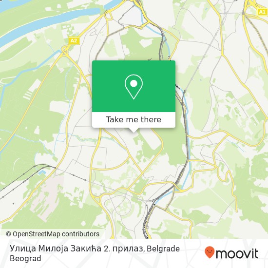 Улица Милоја Закића 2. прилаз map