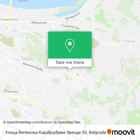 Улица Витезова Карађорђеве Звезде 50 map