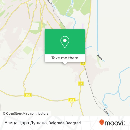 Улица Цара Душана map