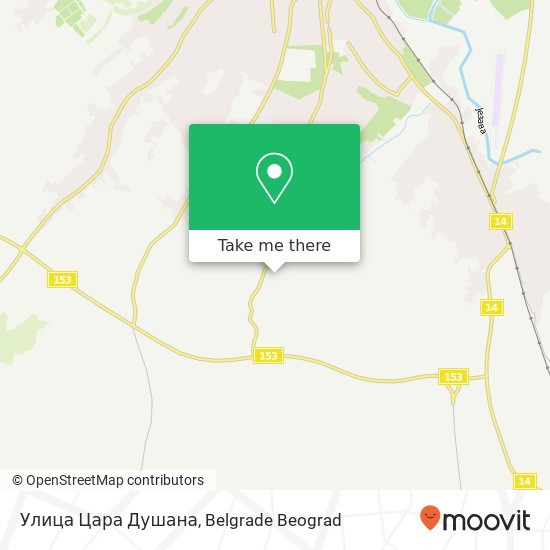 Улица Цара Душана map