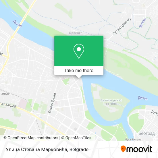 Улица Стевана Марковића map