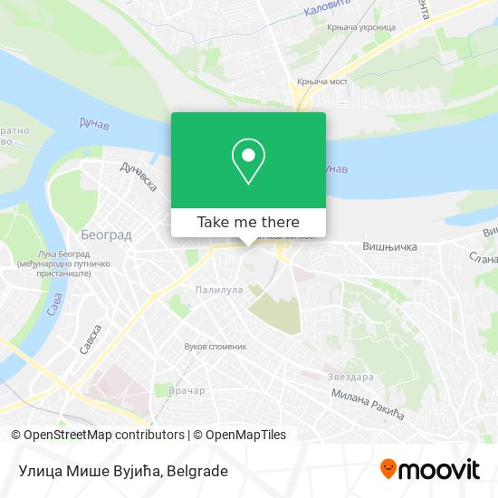 Улица Мише Вујића map