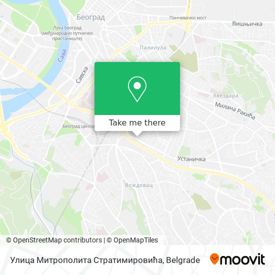Улица Митрополита Стратимировића map