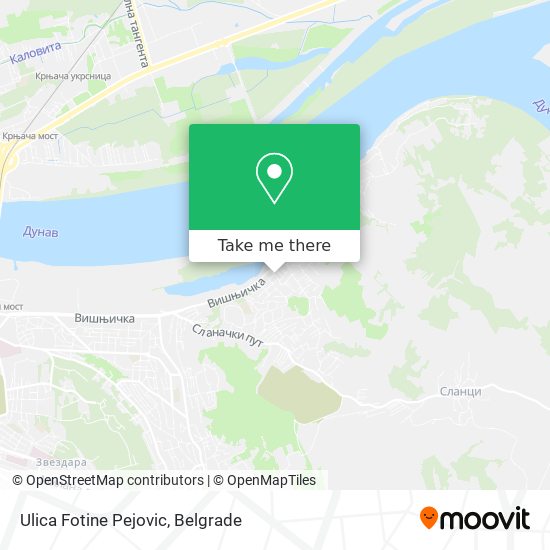 Ulica Fotine Pejovic map