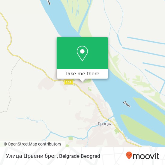 Улица Црвени брег map