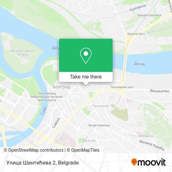Улица Шантићева 2 map