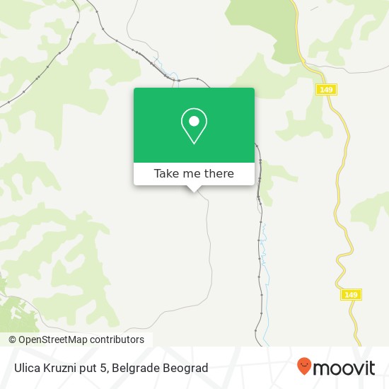 Ulica Kruzni put 5 map