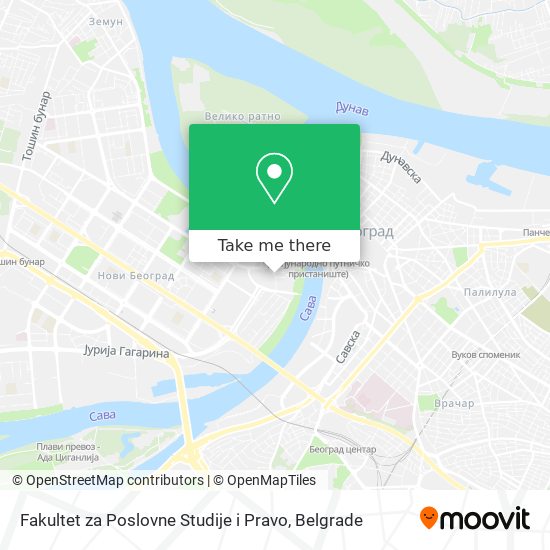 Fakultet za Poslovne Studije i Pravo map