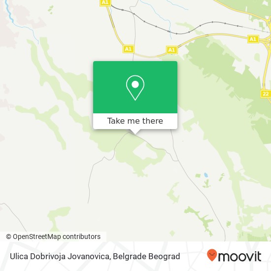 Ulica Dobrivoja Jovanovica map