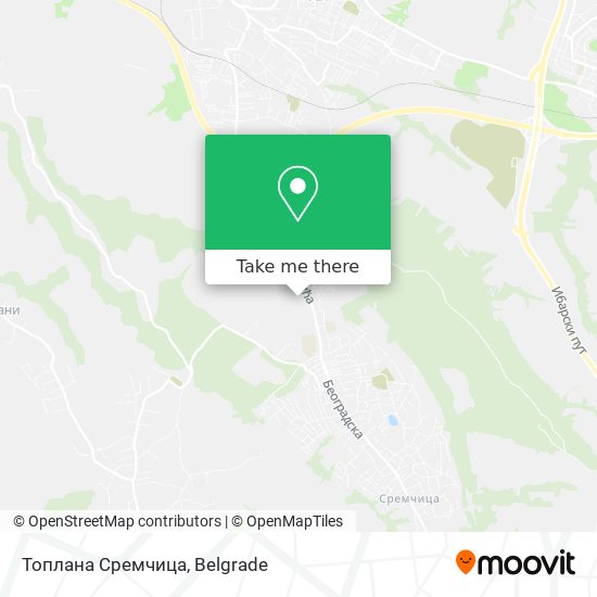 Топлана Сремчица map