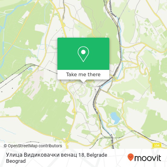 Улица Видиковачки венац 18 map