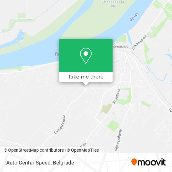 Auto Centar Speed map