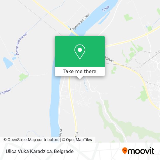 Ulica Vuka Karadzica map