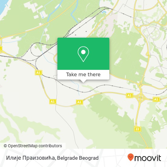 Илије Праизовића map