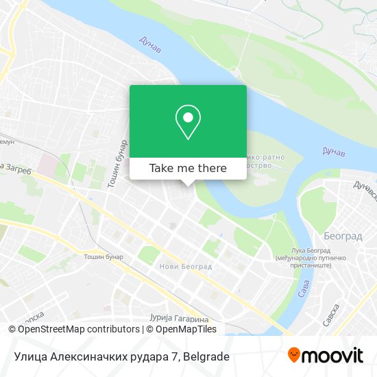 Улица Алексиначких рудара 7 map