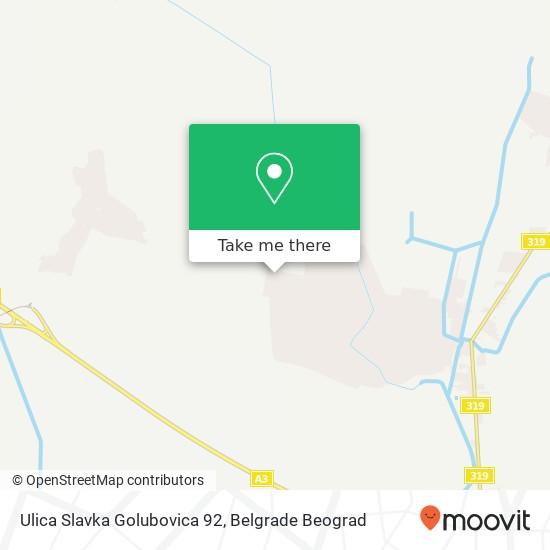 Ulica Slavka Golubovica 92 map