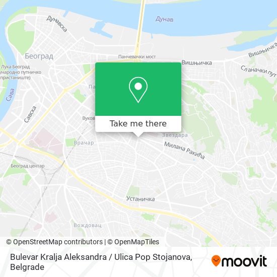 Bulevar Kralja Aleksandra / Ulica Pop Stojanova map
