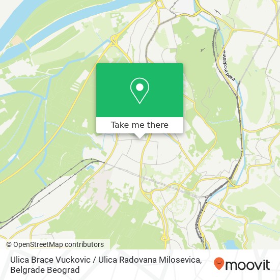 Ulica Brace Vuckovic / Ulica Radovana Milosevica map