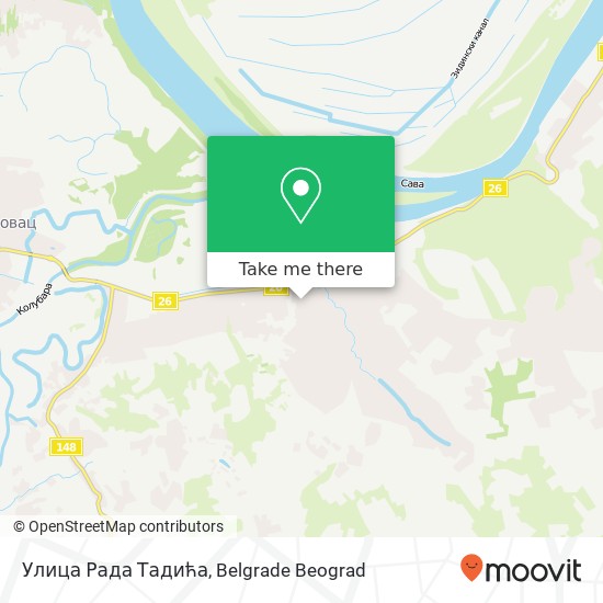 Улица Рада Тадића map