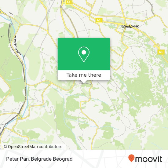 Petar Pan map