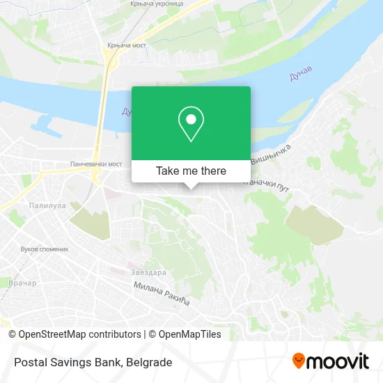 Postal Savings Bank map