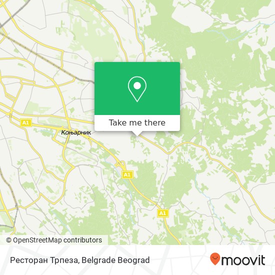 Ресторан Трпеза map