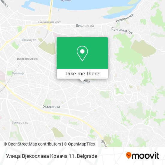 Улица Вјекослава Ковача 11 map