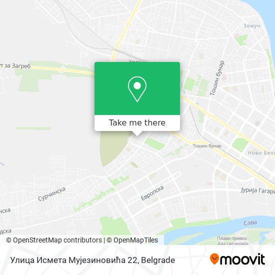 Улица Исмета Мујезиновића 22 map