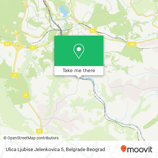 Ulica Ljubise Jelenkovica 5 map